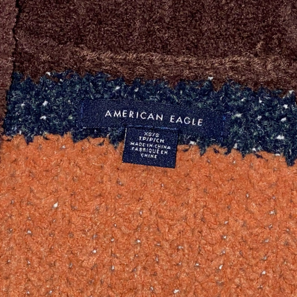American Eagle Chenille Striped Oversized Open Cardigan - Women’s XS Small - Picture 8 of 10